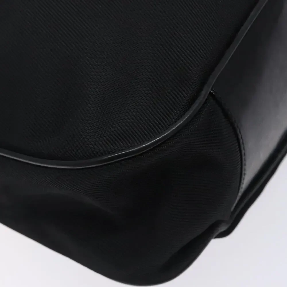 Gucci Bamboo Nylon Handbag 001 Black